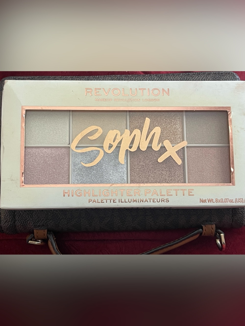 Revolution Soph x Highlighter Palette — Champagne, Pearl & Silver Shimmer